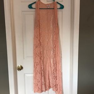 Peach lace LuLaRoe Joy